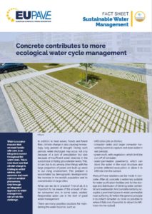 Fact sheet "Sustainable Water Management"