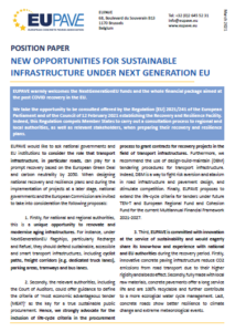 Position Paper – New opportunities for sustainable construction under NextGenerationEU