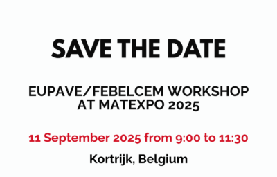EUPAVE/Febelcem workshop at Matexpo