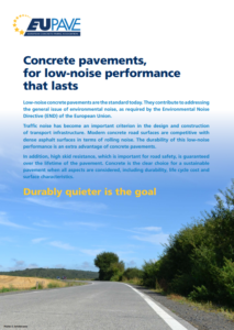Leaflet – Concrete pavements for low noise performance that lasts